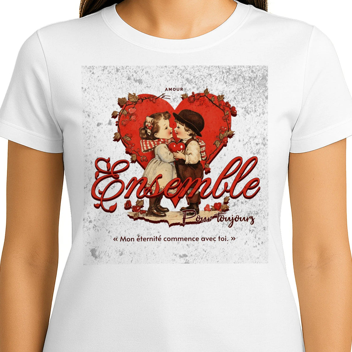 T-shirt Couple « Jusqu’à ce que la mort nous sépare » – Amour Éternel - Femorian