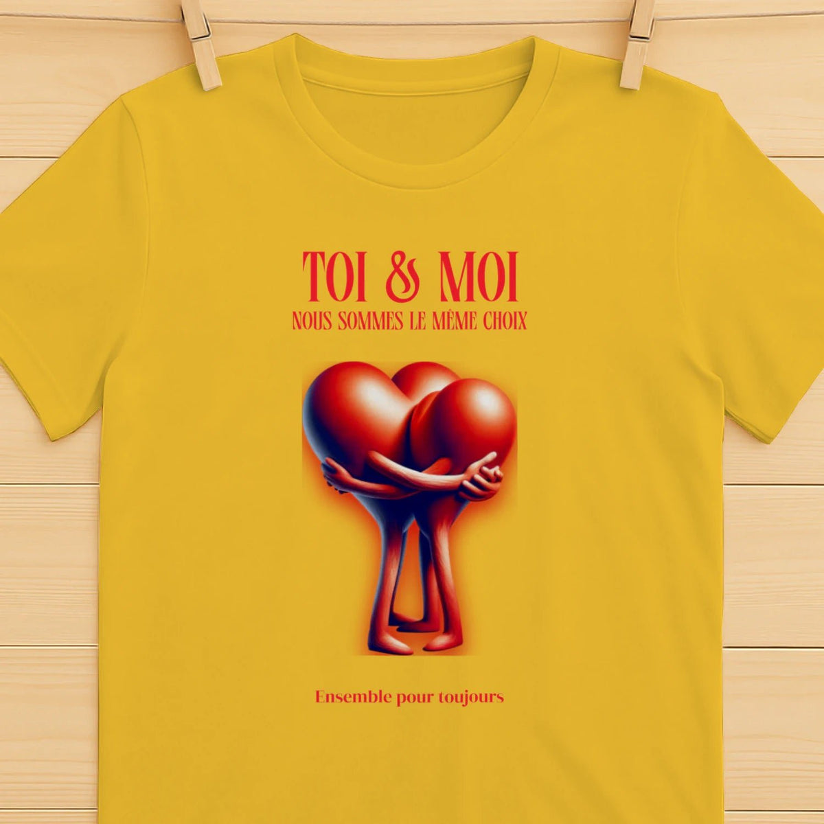 T-shirt Romantique et Minimaliste - « TOI & MOI » - Femorian