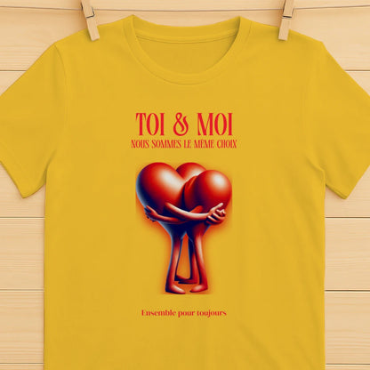 T-shirt Romantique et Minimaliste - « TOI & MOI » - Femorian