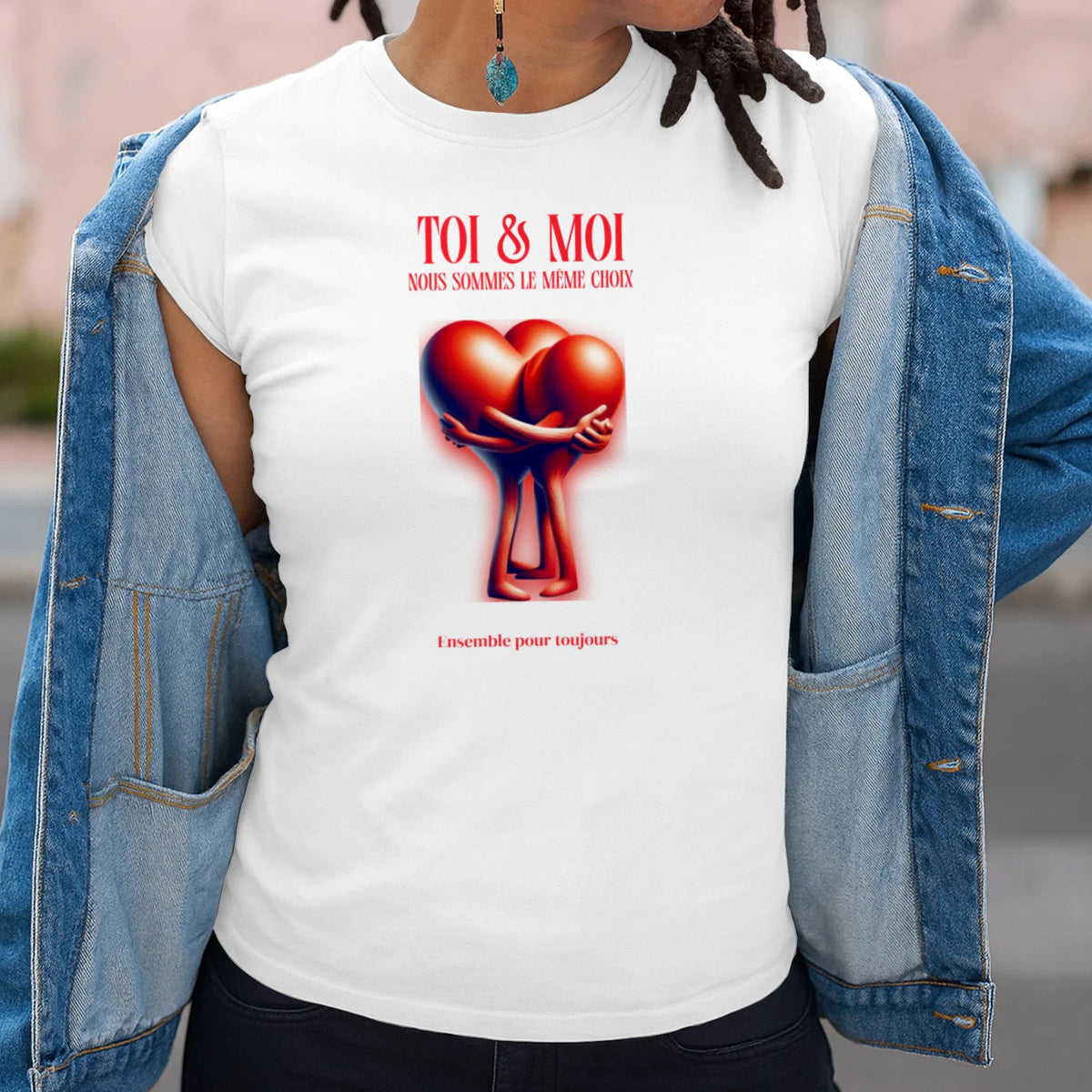 T-shirt Romantique et Minimaliste - « TOI & MOI » - Femorian