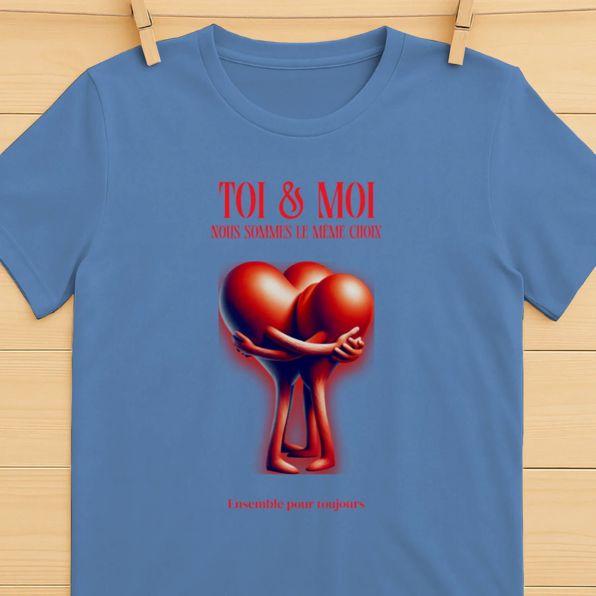 T-shirt Romantique et Minimaliste - « TOI & MOI » - Femorian