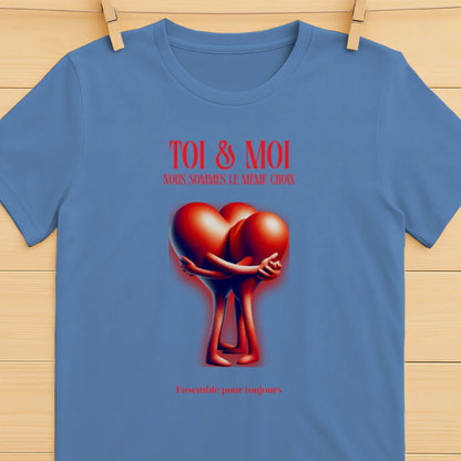 T-shirt Romantique et Minimaliste - « TOI & MOI » - Femorian