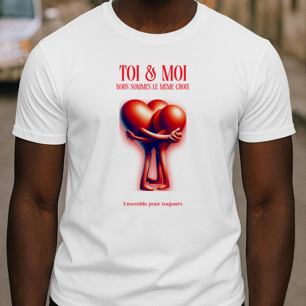 T-shirt Romantique et Minimaliste - « TOI & MOI » - Femorian