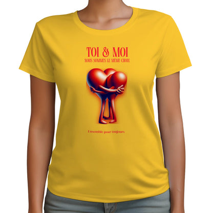 T-shirt Romantique et Minimaliste - « TOI & MOI » - Femorian
